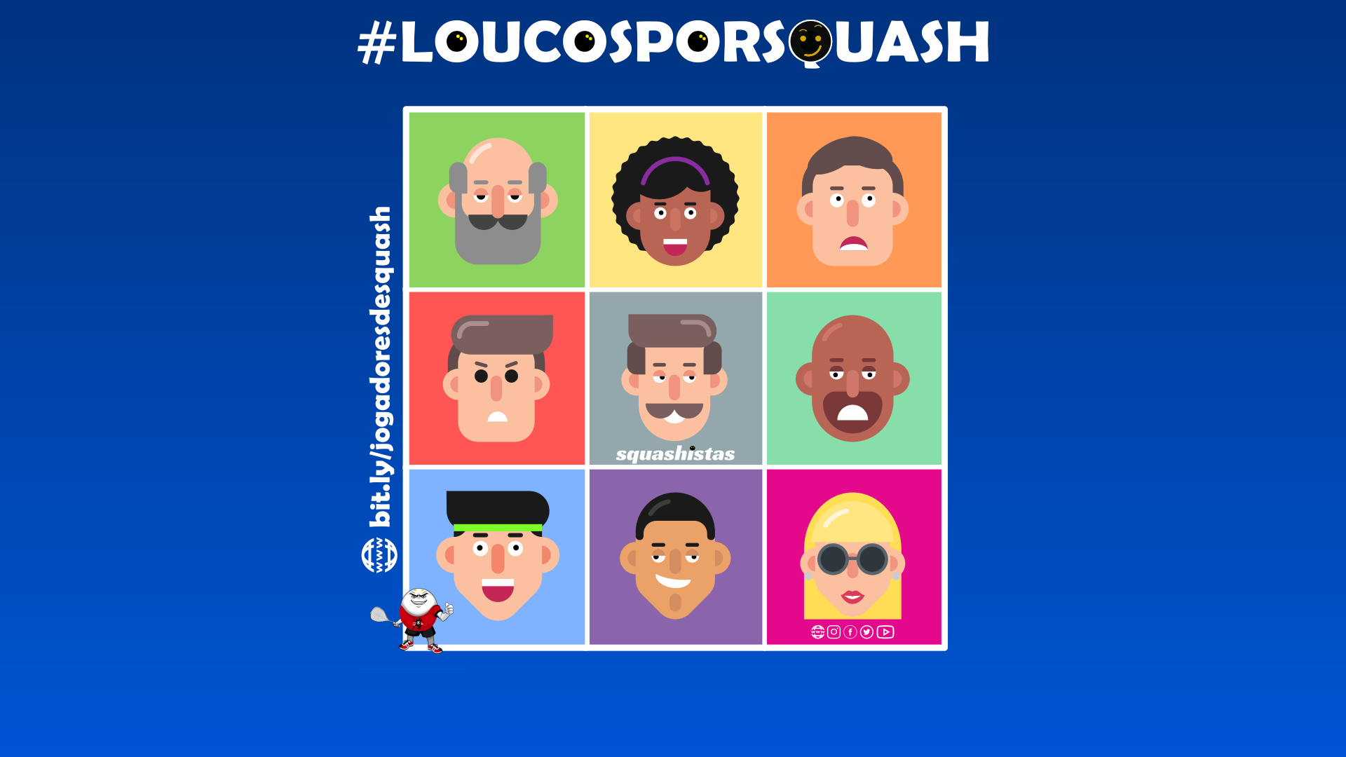 Tipos de jogadores de Squash