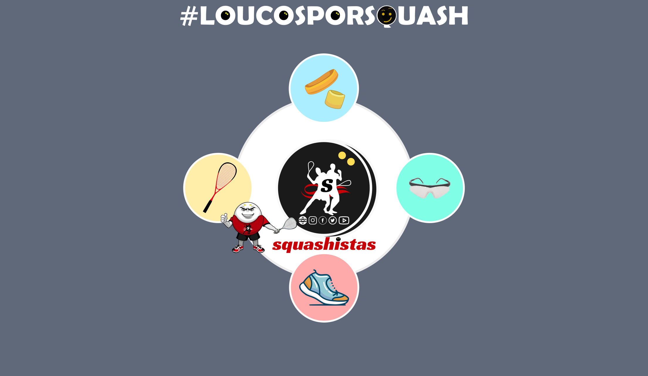 Guia de equipamentos de Squash
