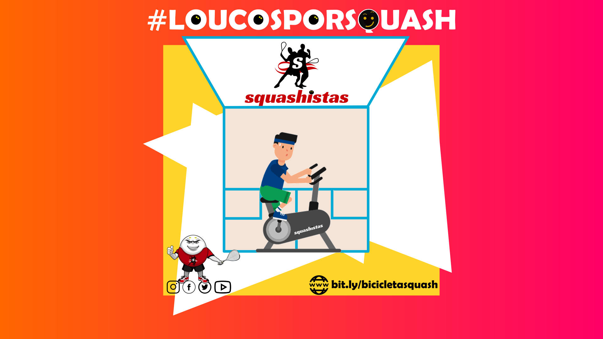 Condicionamento físico para o Squash: treino intervalado na bicicleta