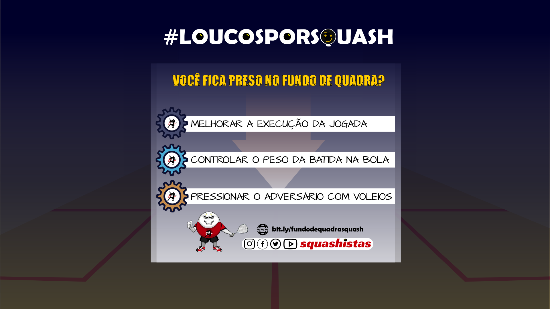 3 dicas de treino de squash para sair do fundo de quadra