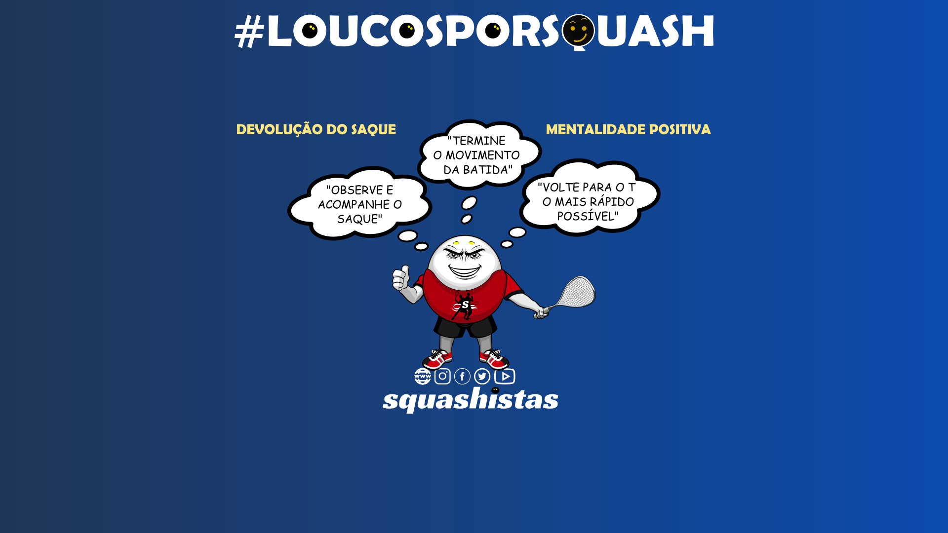 Devolução do saque no Squash: estabeleça uma mentalidade positiva