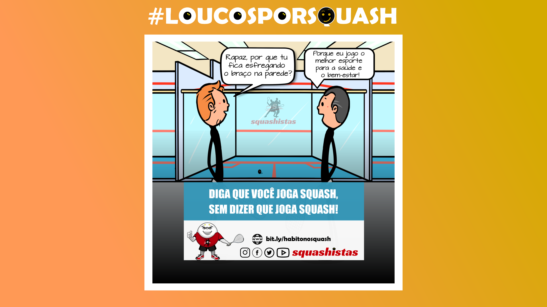 Hábitos no Squash: você também toca na parede?