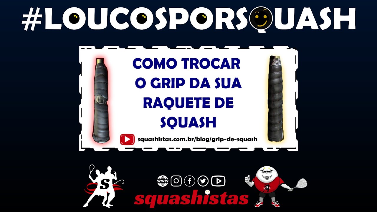 Como trocar o grip da raquete de Squash