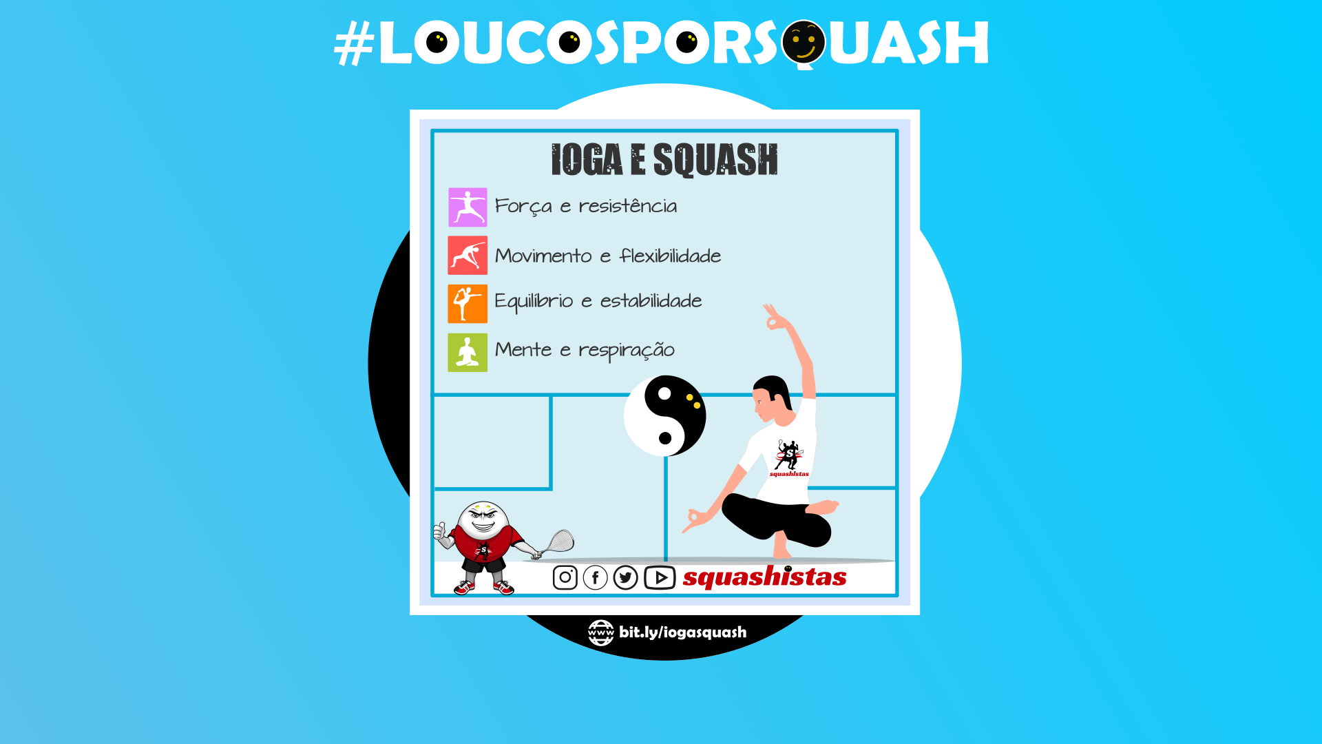 Benefícios da Ioga para o Squash