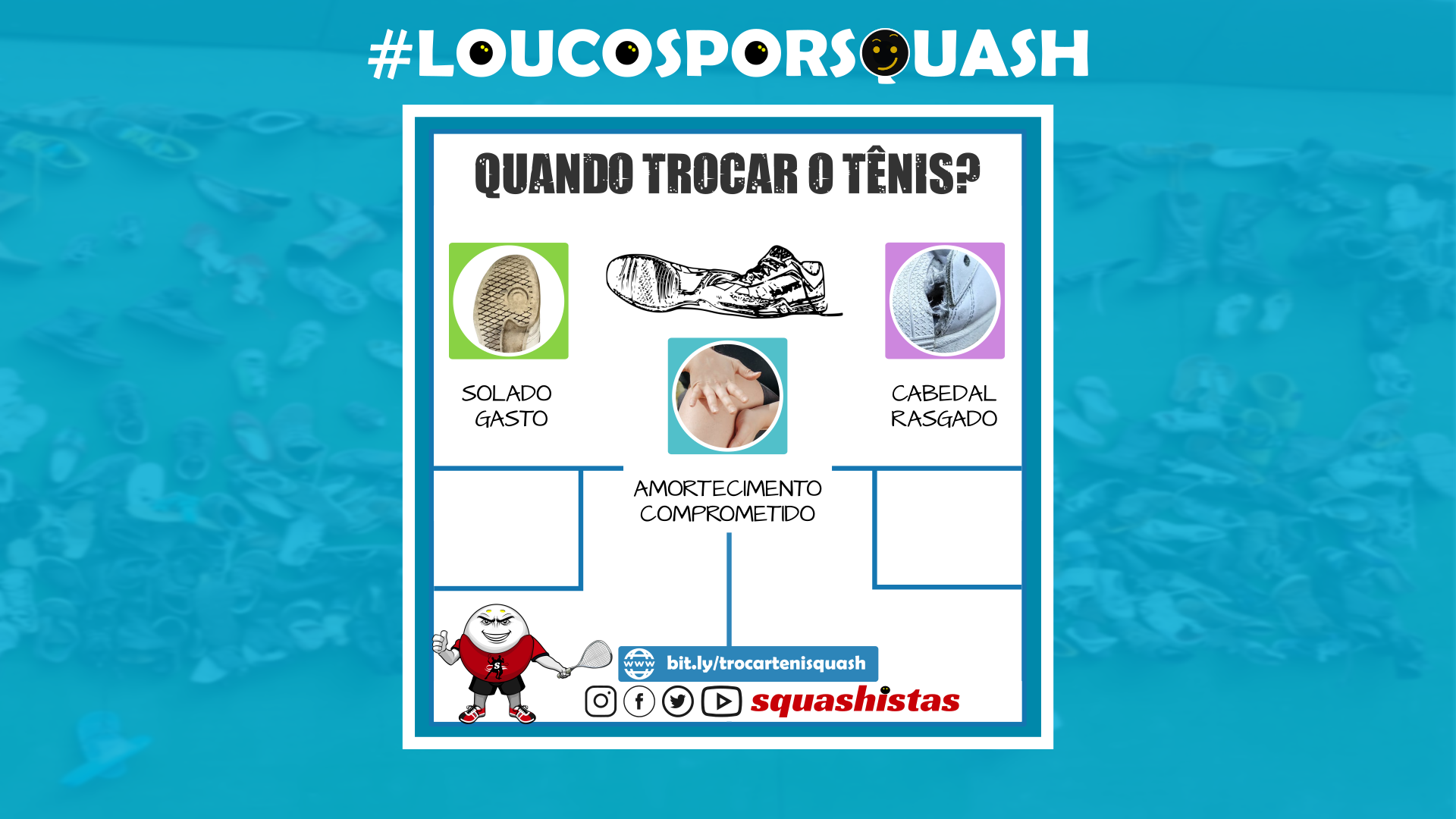 Tênis de Squash: quando trocar?