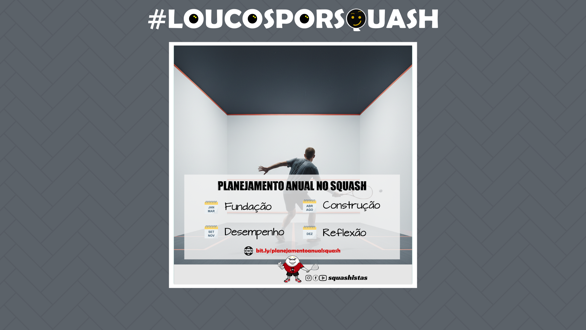 Planejamento anual no squash: como organizar seu ano em quadra